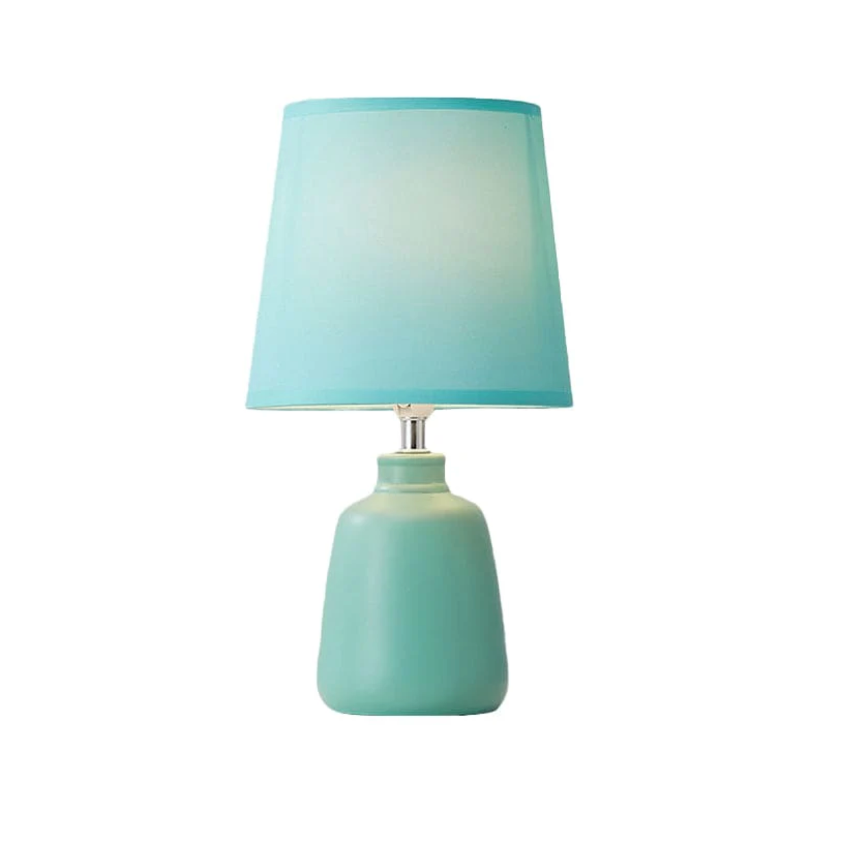 Contemporary Tapered Fabric Bedside Lamp