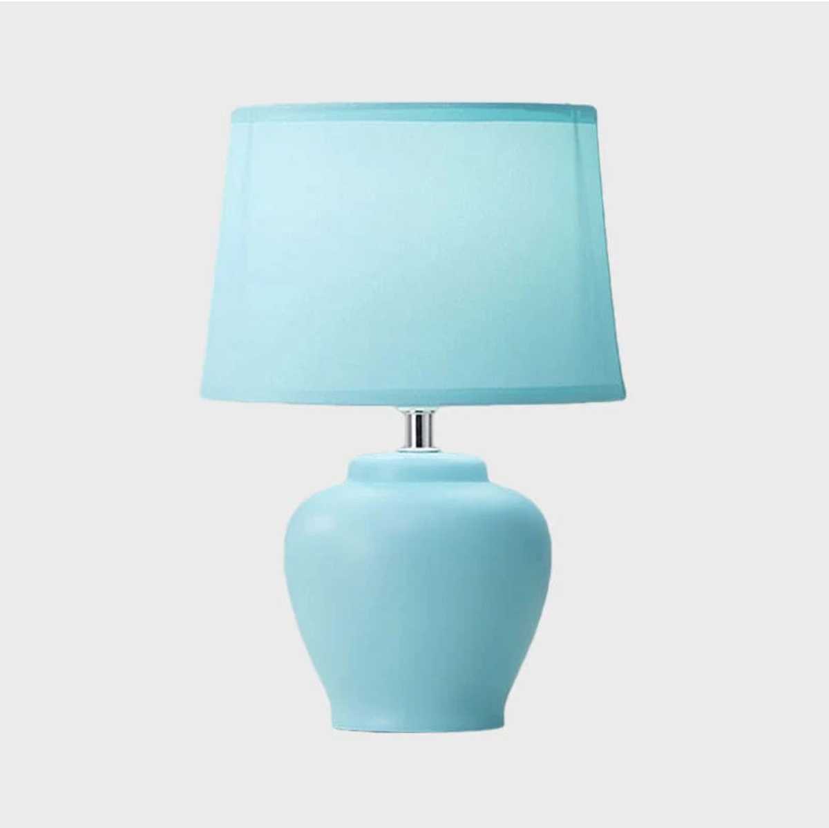 Contemporary Tapered Fabric Bedside Lamp