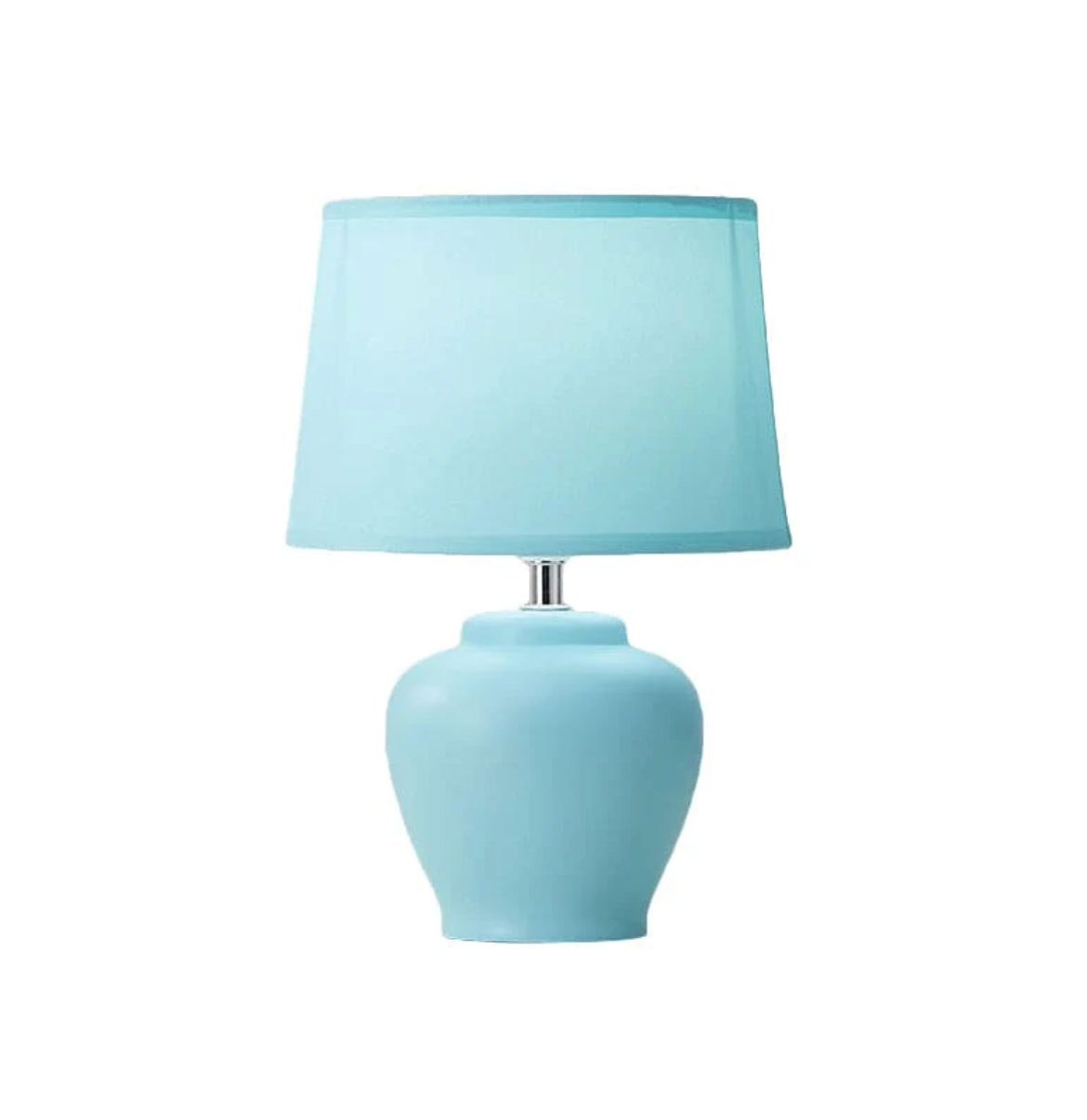 Contemporary Tapered Fabric Bedside Lamp