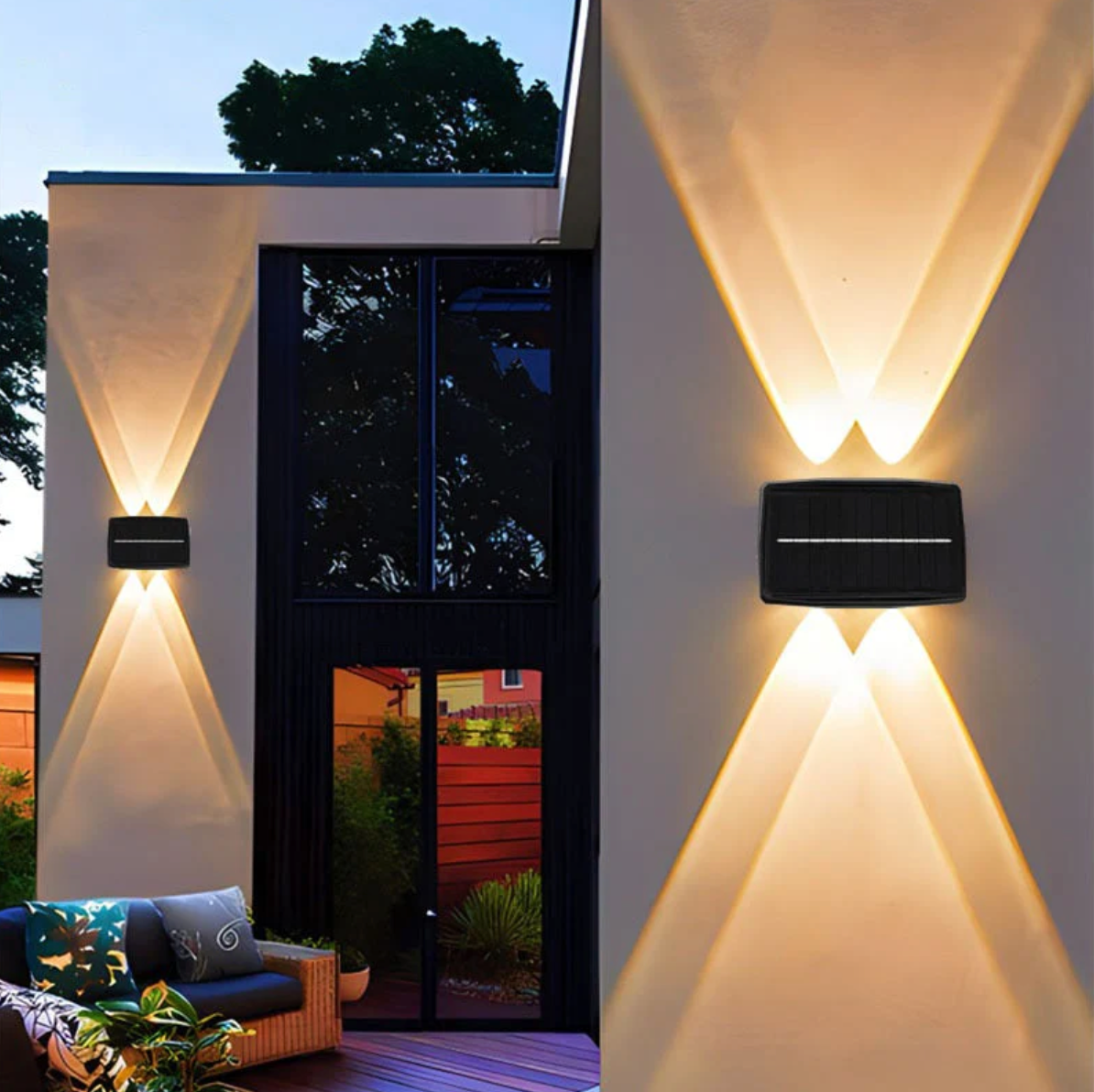 SOLARGARDEN Waterproof Solar LED Wall Light – Outdoor Security Lamp