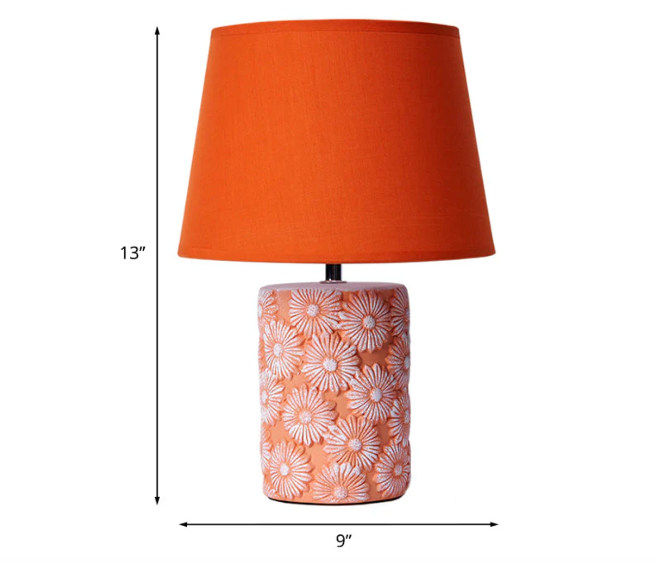 FloraGlow - Orange Sunflower Base Lamp