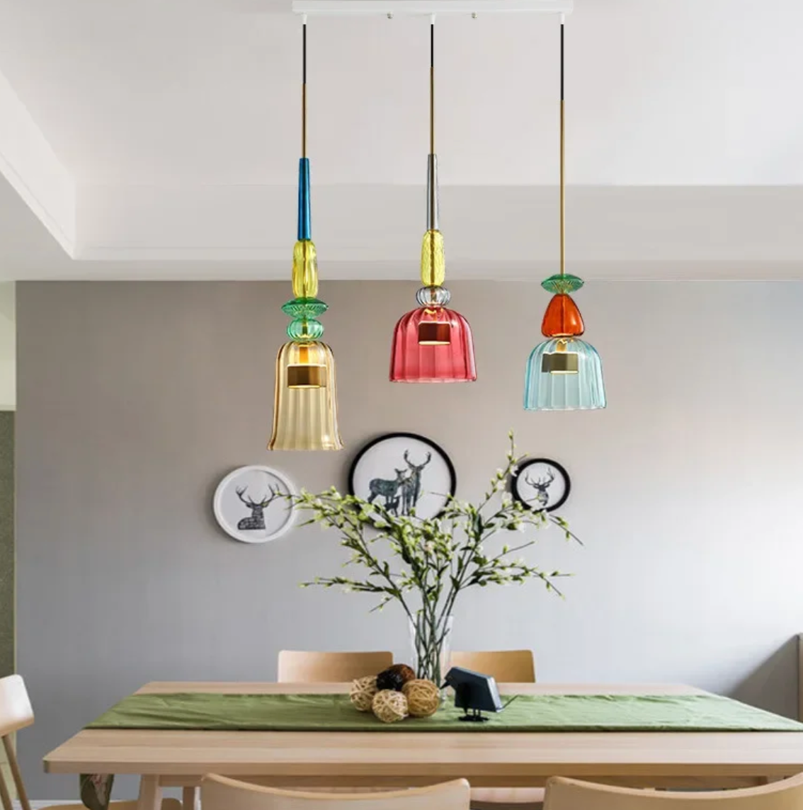 MetroLuxe - Colorful Glass Pendant Lights