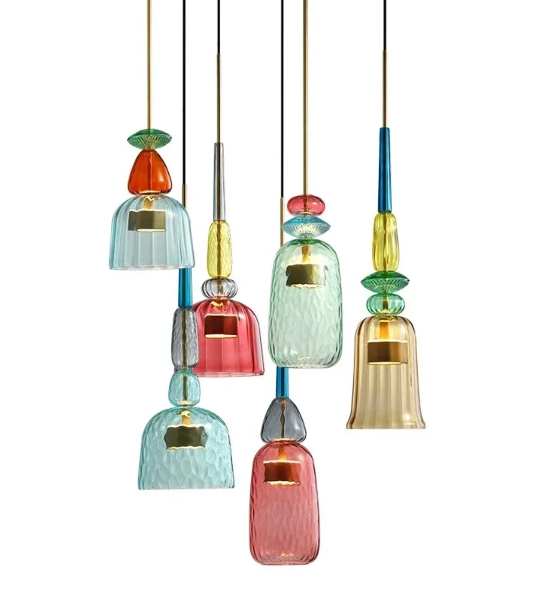 MetroLuxe - Colorful Glass Pendant Lights